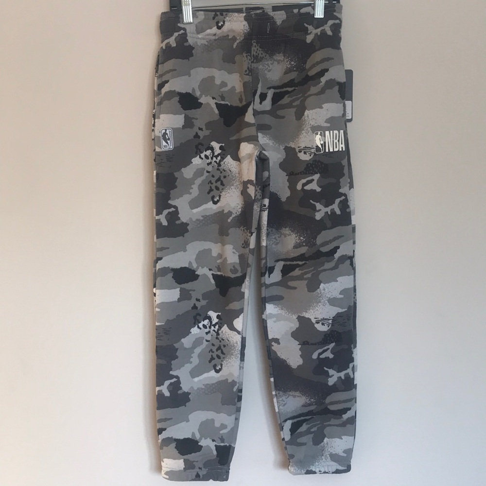 NBA boys Camo Track pants.